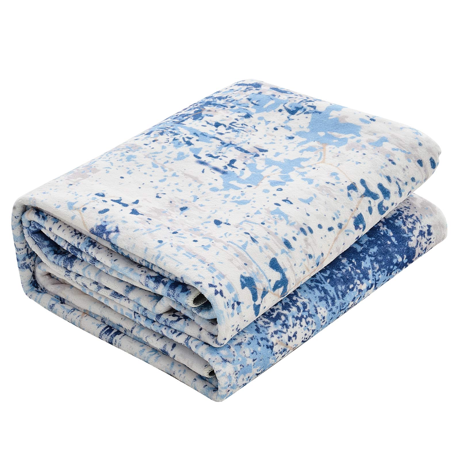 Large Area Rug 5 X 7 Ft Anti-Skid And Tear-Resistant Floor Mat Modern Blue_maomaolike.com